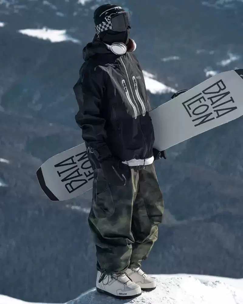 Ski Wear Snowboard Camo Oversize Snow Pants -Men's - Image 5