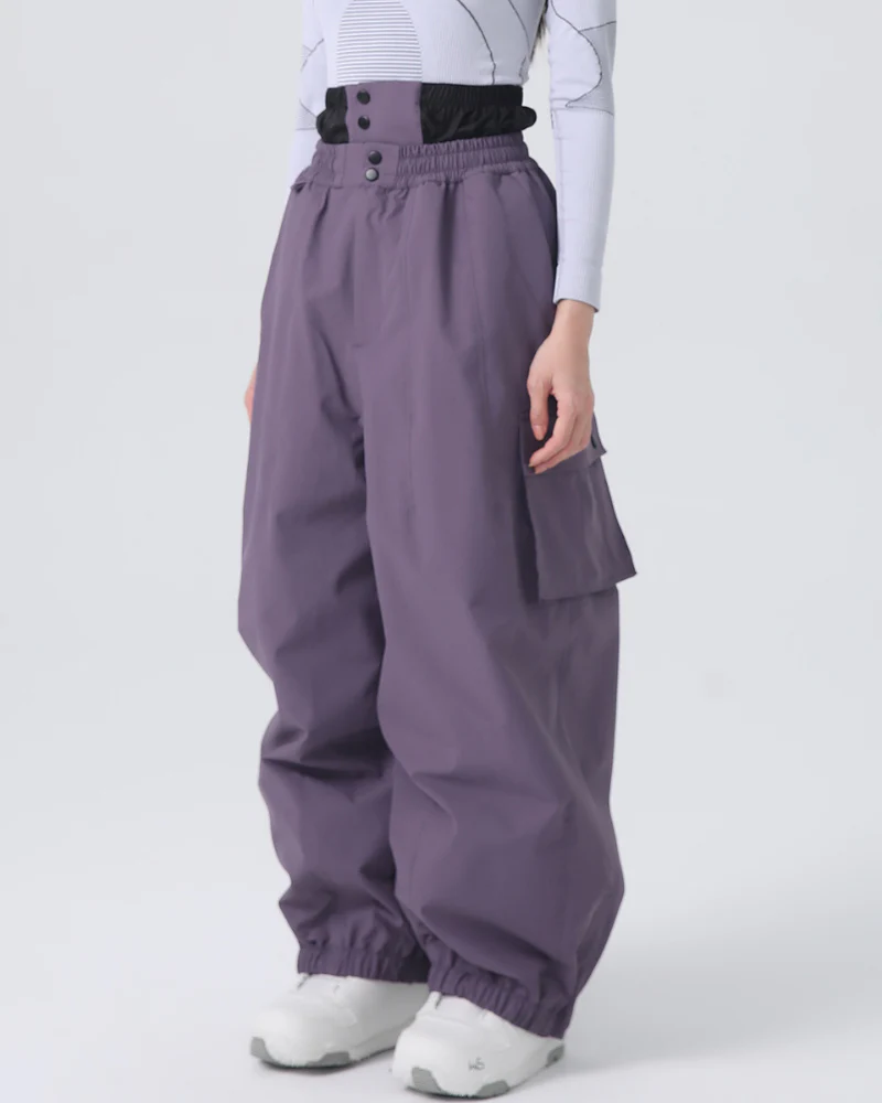Ski Wear Snowboard Cargo Baggy Snow Pants - Unisex - Image 17