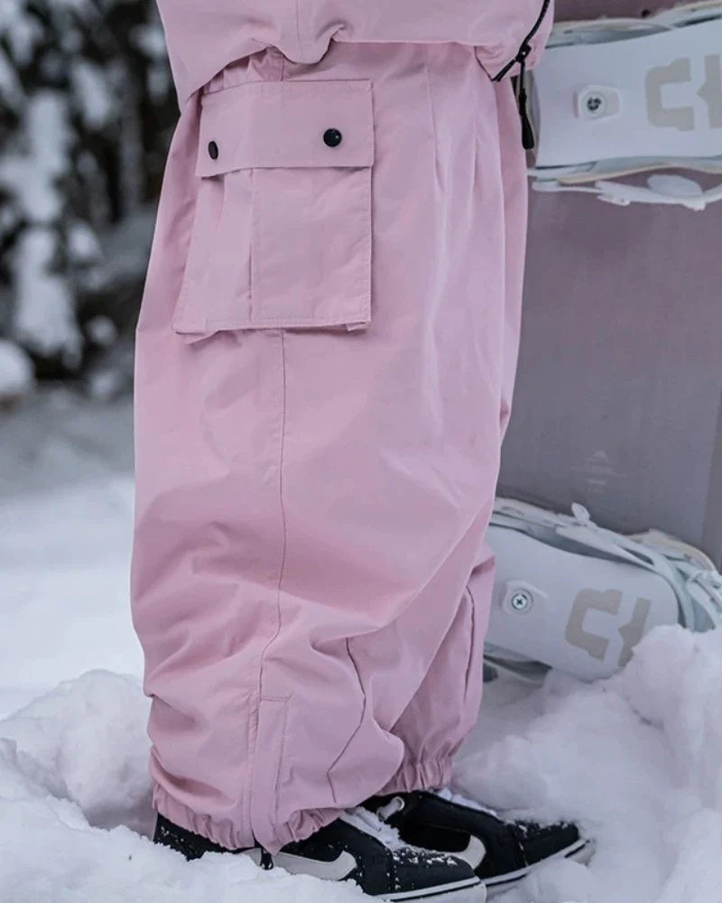 Ski Wear Snowboard Cargo Baggy Snow Pants - Unisex - Image 28
