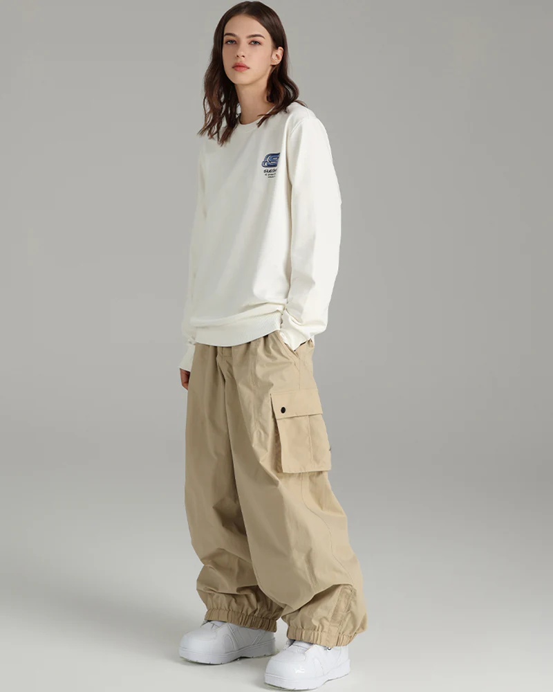 Ski Wear Snowboard Cargo Baggy Snow Pants - Unisex - Image 8