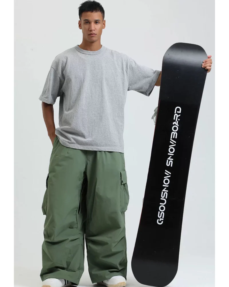 Ski Wear Snowboard Gear Baggy Cargo Snow Pants -Unisex - Image 15