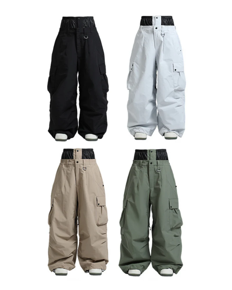 Ski Wear Snowboard Gear Baggy Cargo Snow Pants -Unisex - Image 18