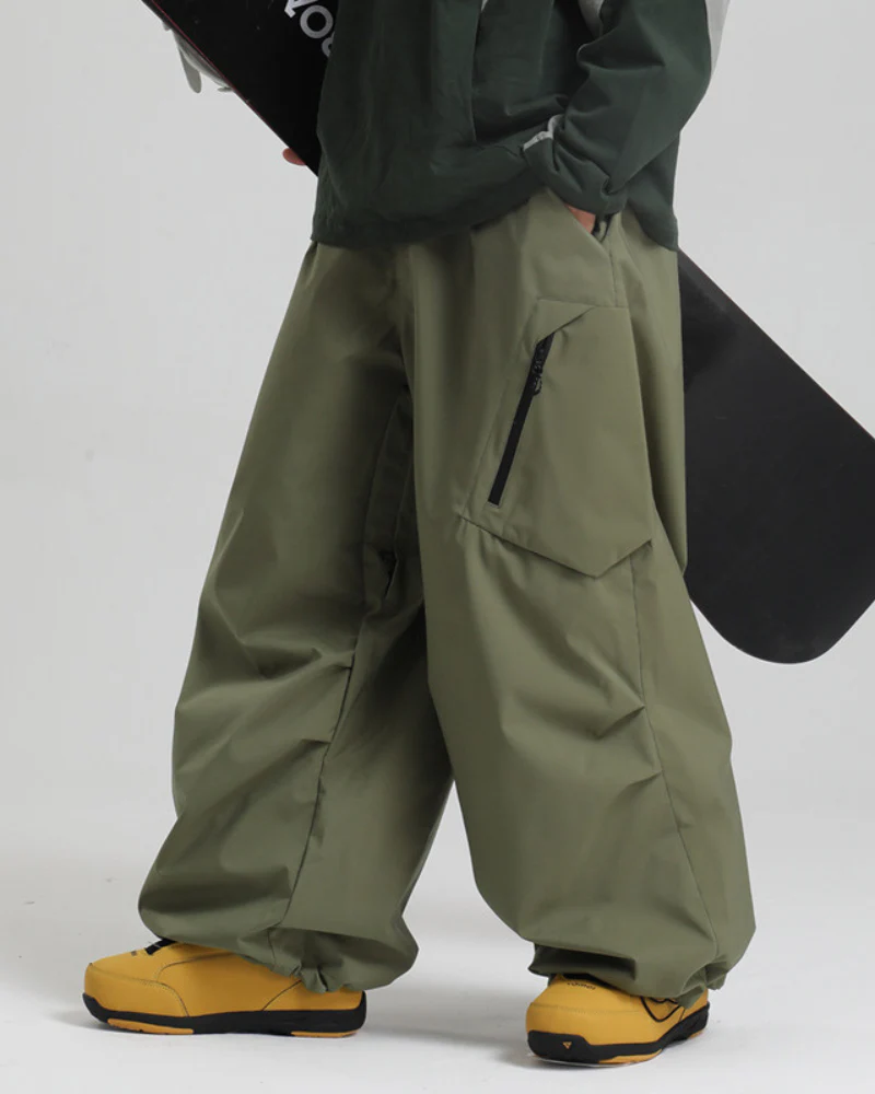 Ski Wear Snowboard Gear Cargo Baggy Snow Pants -Unisex - Image 11