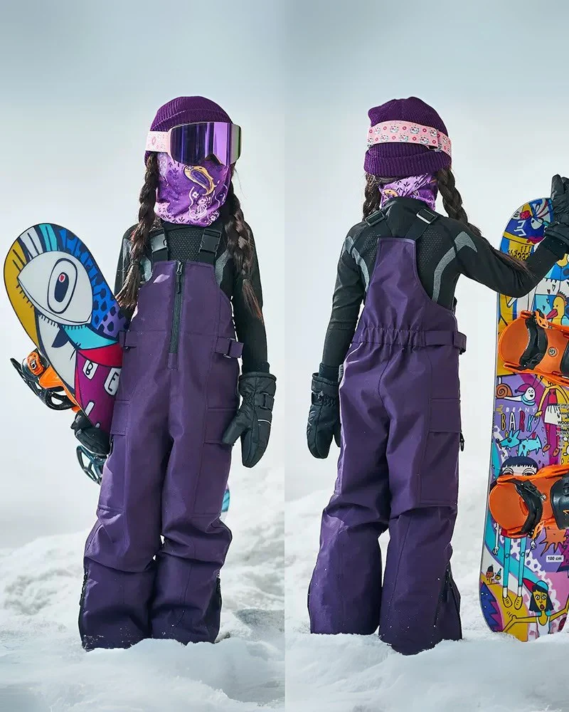 Ski Wear Snowboard Gear Kids Ski Bibs - Image 2