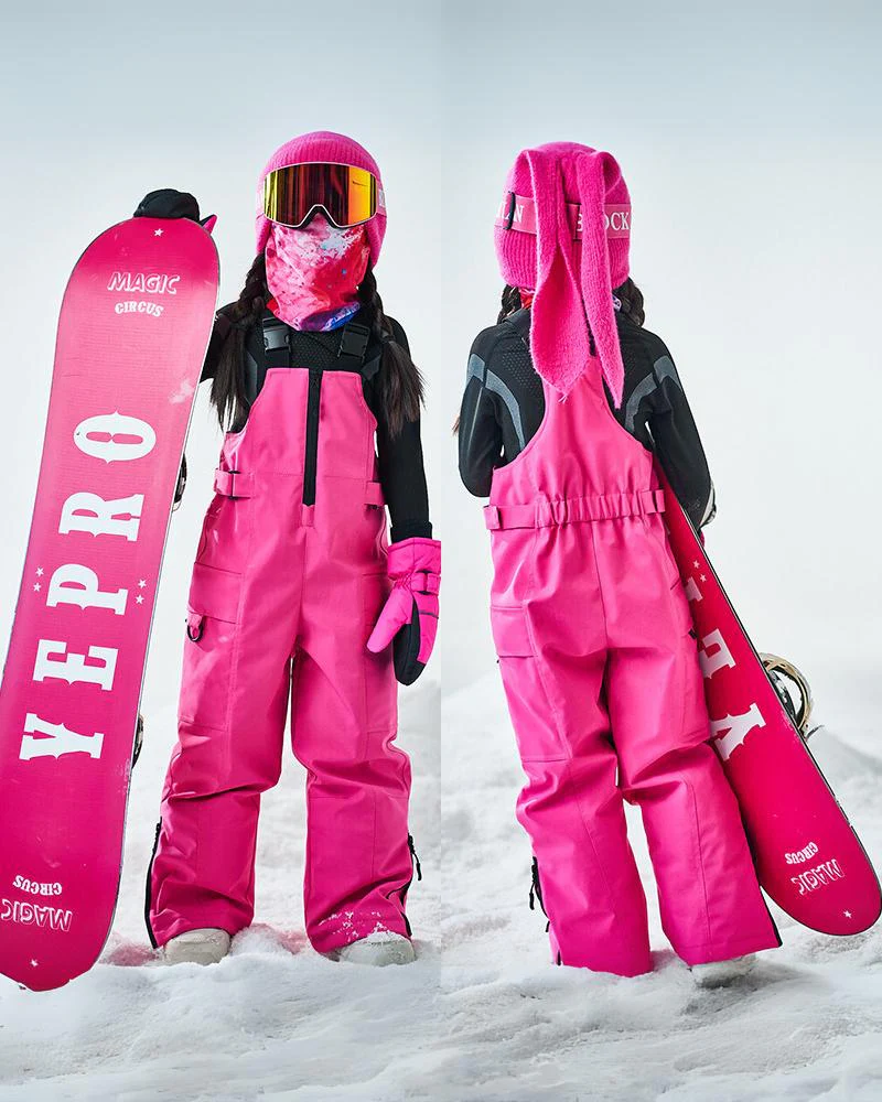 Ski Wear Snowboard Gear Kids Ski Bibs - Image 7