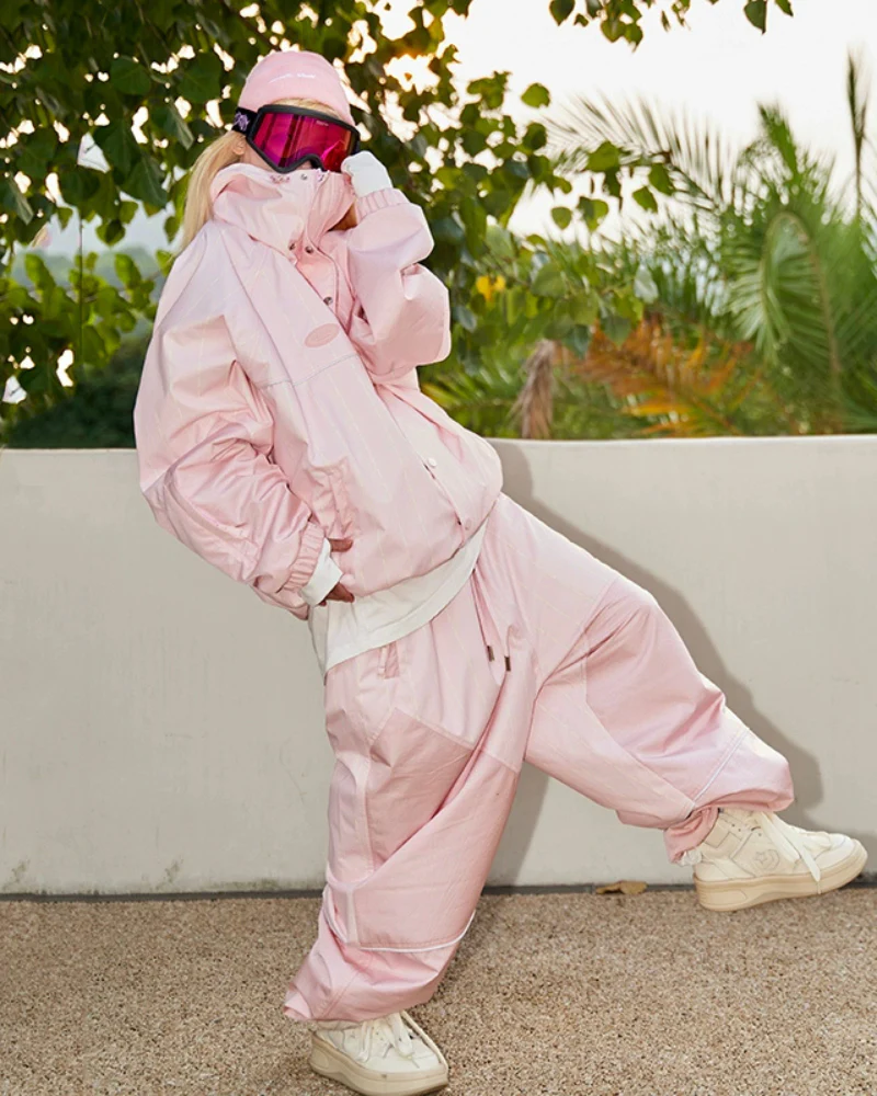 Ski Wear Snowboard Pink Snow Jacket&Pants Suit - Women's (Single Unit Available) - Image 2