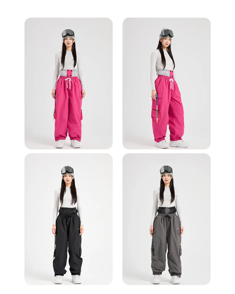 Ski Wear Snowboard Waterproof Cargo Snow Pants -Unisex - Image 12