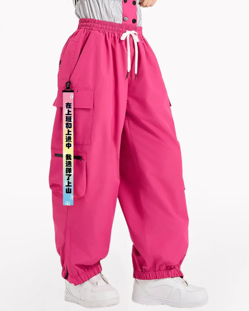 Ski Wear Snowboard Waterproof Cargo Snow Pants -Unisex - Image 6
