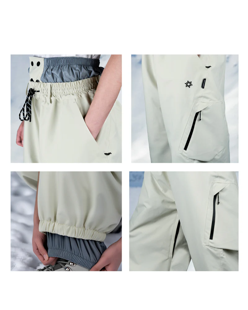 Ski Wear Snowboard Waterproof Loose-Fit Ski Pants -Unisex - Image 13