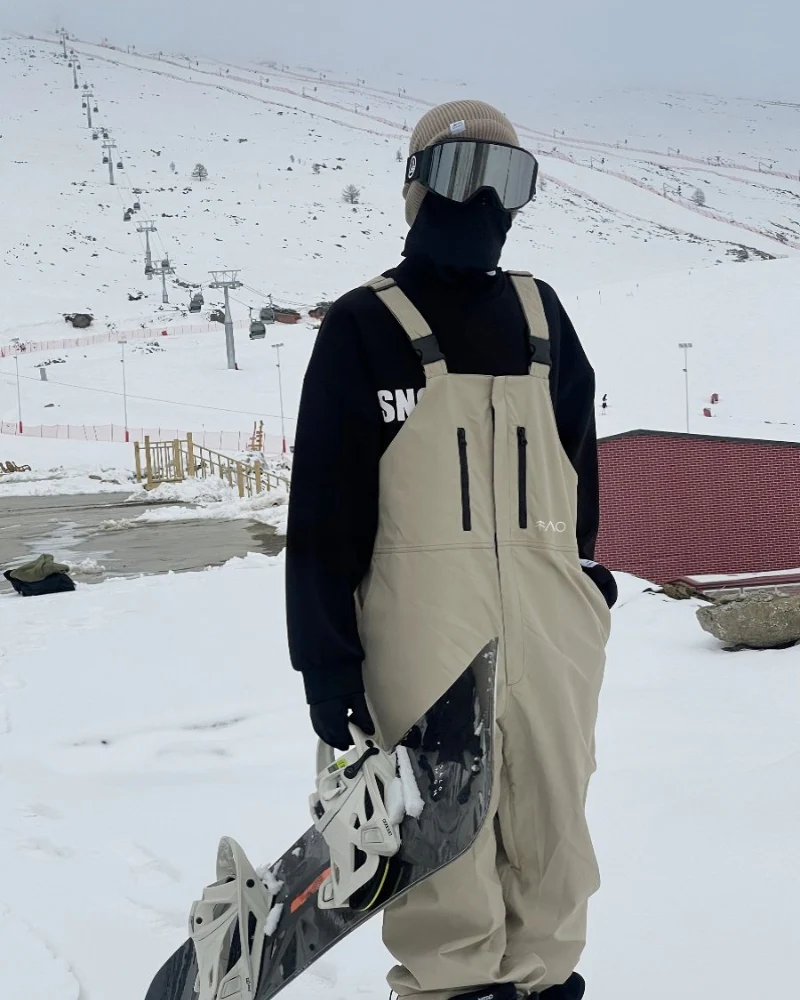 Ski Wear Snowboarding 3L Waterproof Ski Bibs -Unisex - Image 6