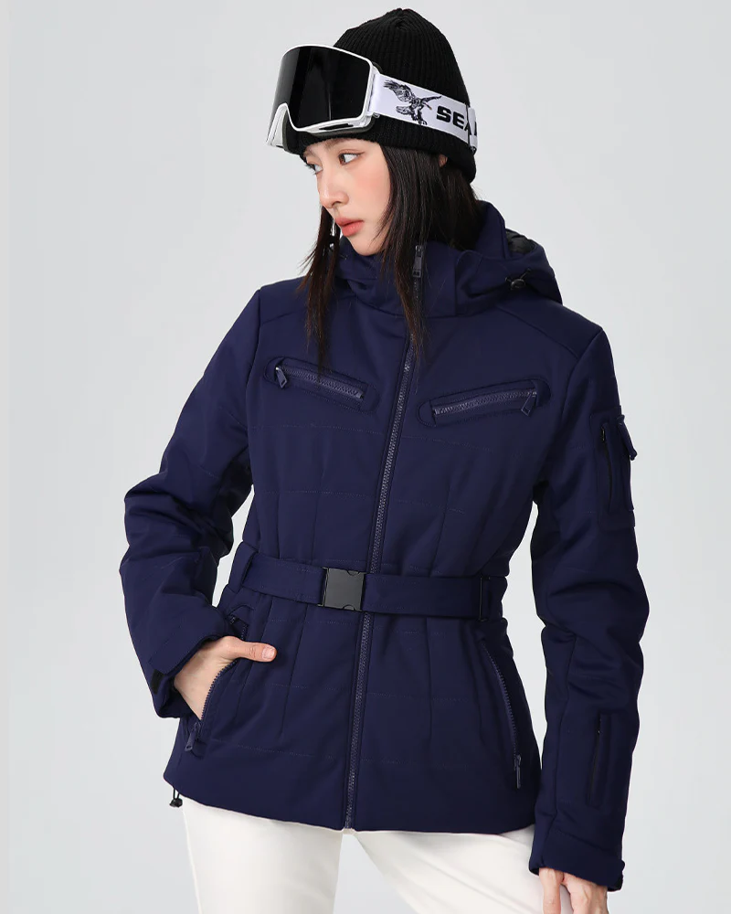 Ski Wear Stretch Fabric Slim Fit Ski Jacket -Women's - Image 8