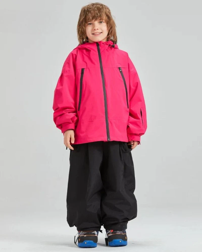 Ski Wear Waterproof Rabbit Ears Kids Snow Suit - Image 4
