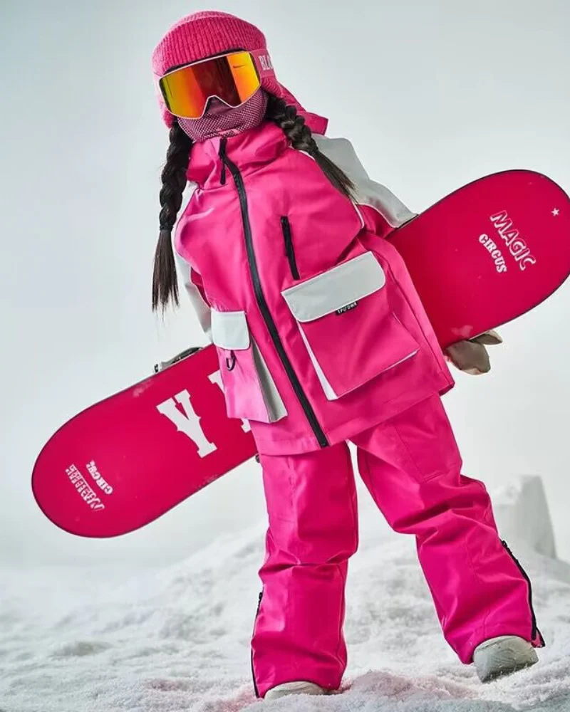 Ski Wear Waterproof Reflective Kids Snow Suit Jacket&Bibs (Single Unit Available) - Image 14