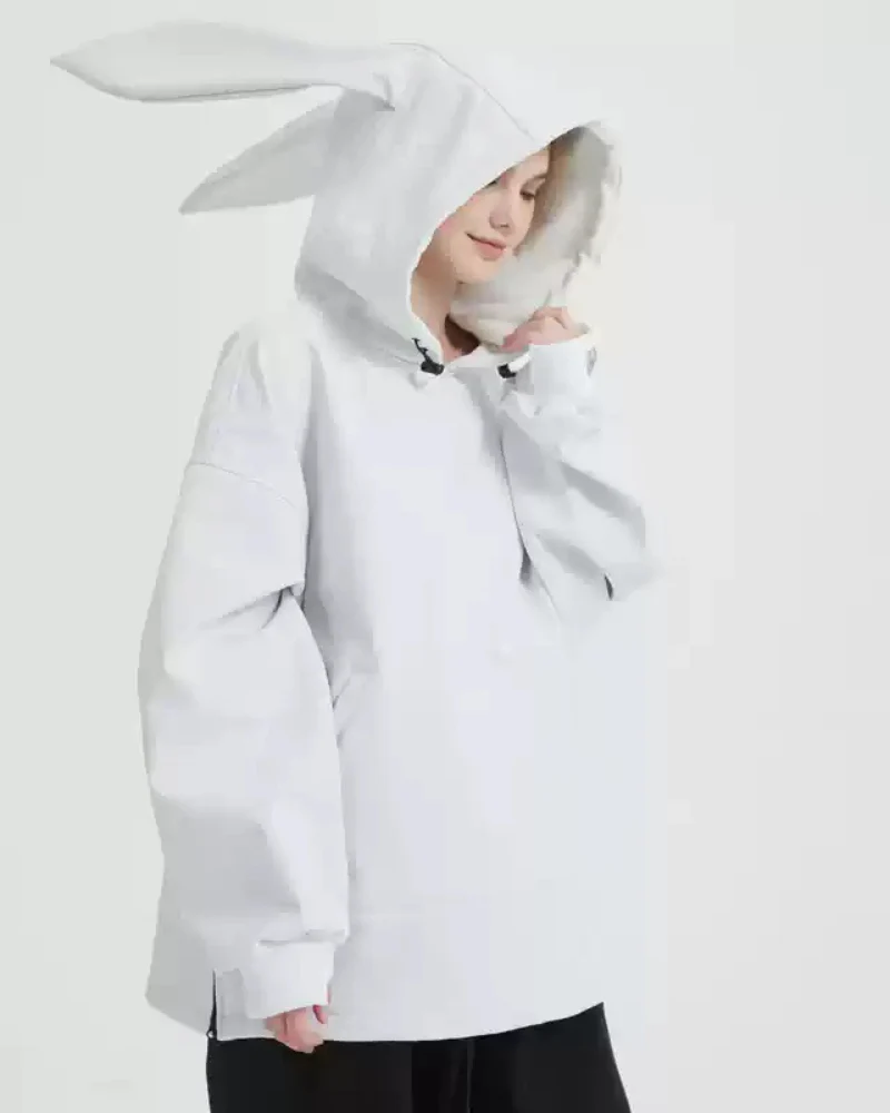 Ski Wear Waterproof Snow Bunny Hoodie -Unisex - Image 19