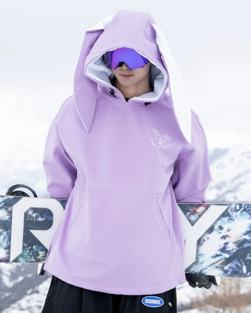 Ski Wear Waterproof Snow Bunny Hoodie -Unisex - Image 22