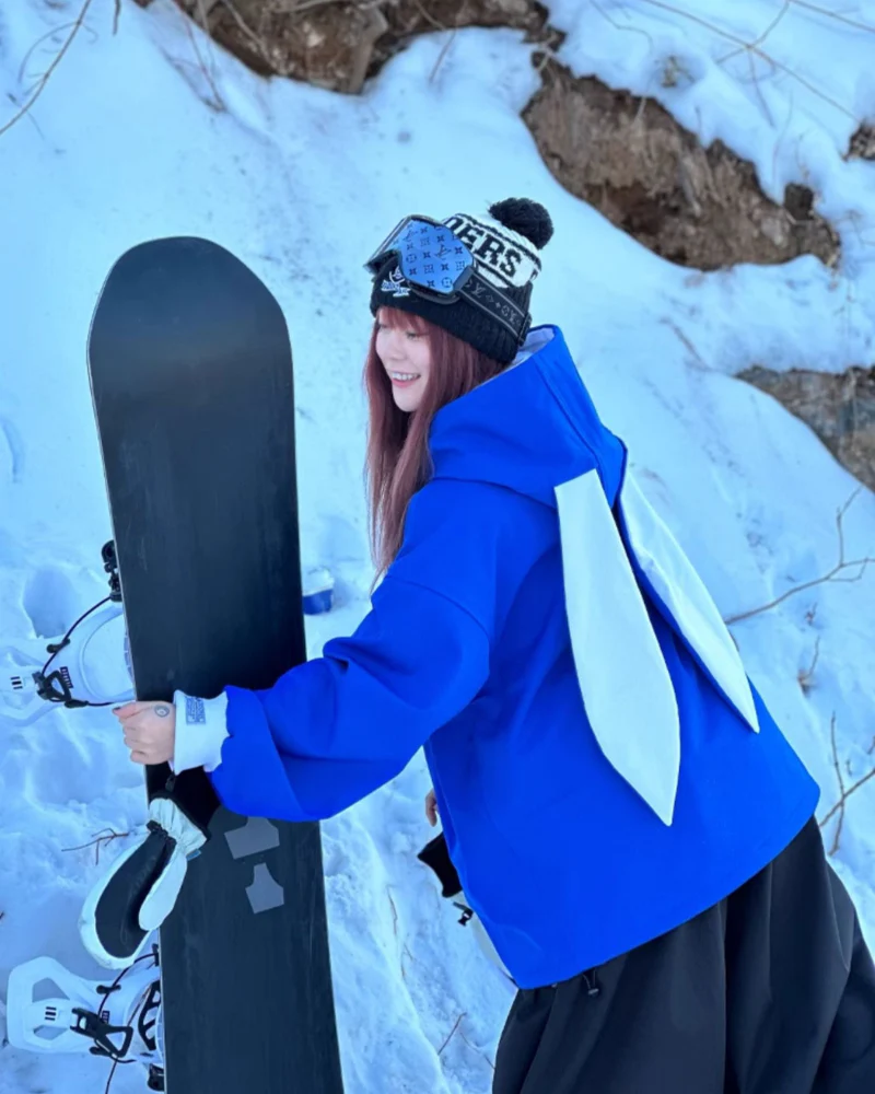 Ski Wear Waterproof Snow Bunny Hoodie -Unisex - Image 29