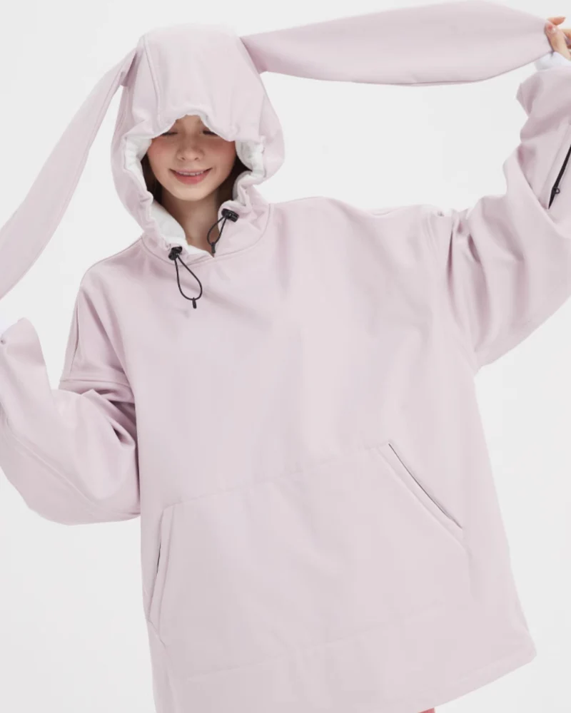 Ski Wear Waterproof Snow Bunny Hoodie -Unisex - Image 6