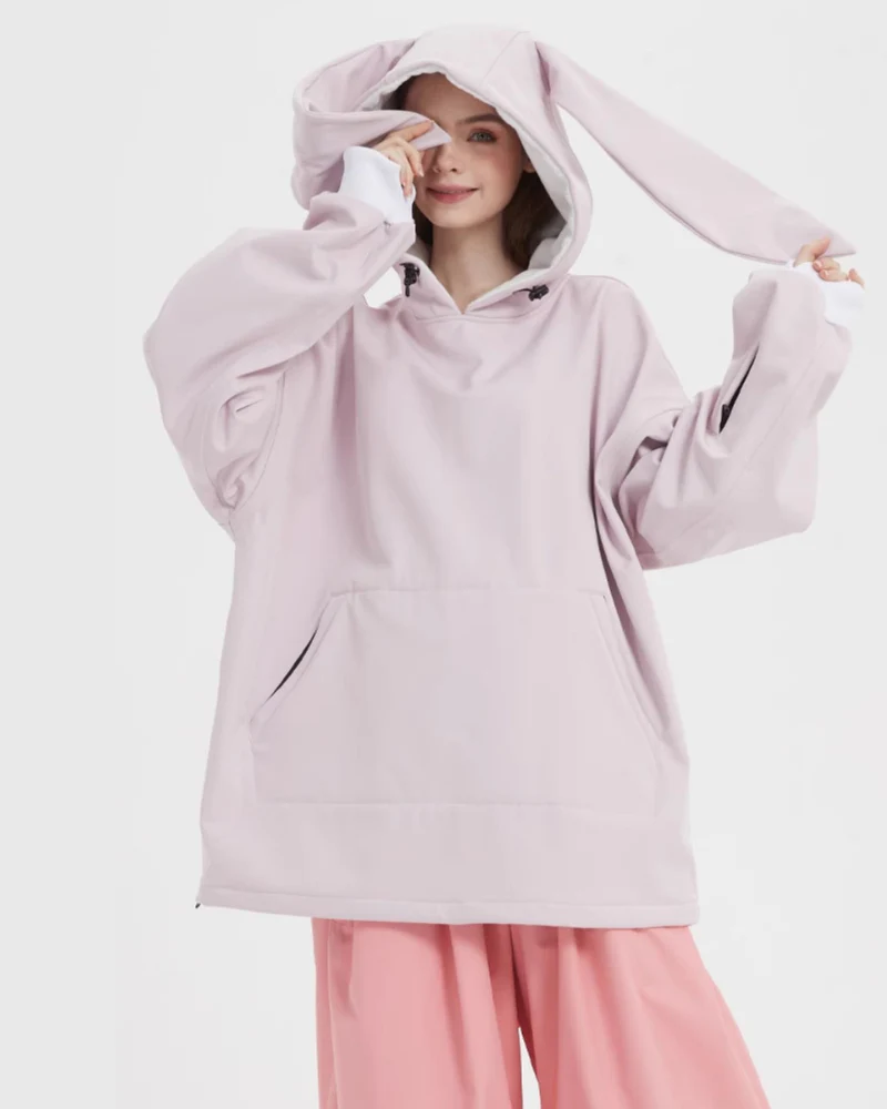 Ski Wear Waterproof Snow Bunny Hoodie -Unisex - Image 7