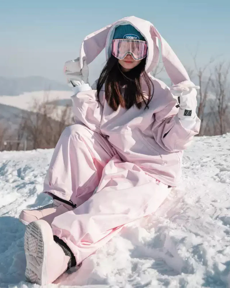 Ski Wear Waterproof Snow Bunny Hoodie -Unisex - Image 9