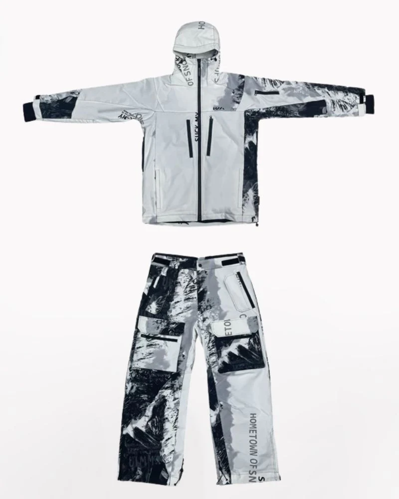 Ski Wear Waterproof Tie-Dye Snow Suit -Unisex (Single Unit Available) - Image 2