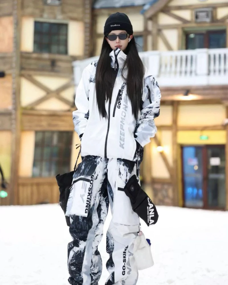 Ski Wear Waterproof Tie-Dye Snow Suit -Unisex (Single Unit Available) - Image 8
