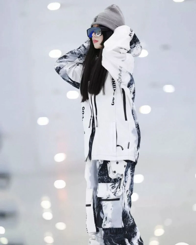Ski Wear Waterproof Tie-Dye Snow Suit -Unisex (Single Unit Available) - Image 9