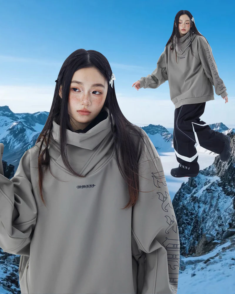Ski Wear Windproof Oversize Hoodie - Unisex - Image 2