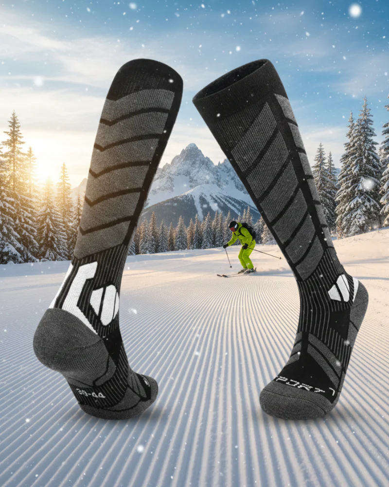 Ski Wear Winter Professional Unisex Wool Ski & Snow Socks - Image 3