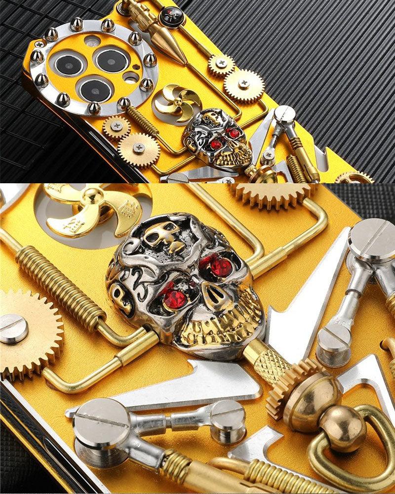 Steampunk Thor Skull Phone Case - Image 11
