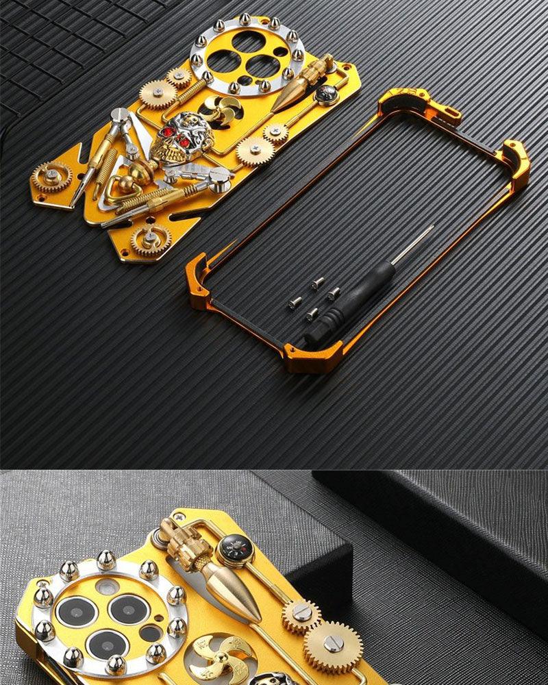 Steampunk Thor Skull Phone Case - Image 12