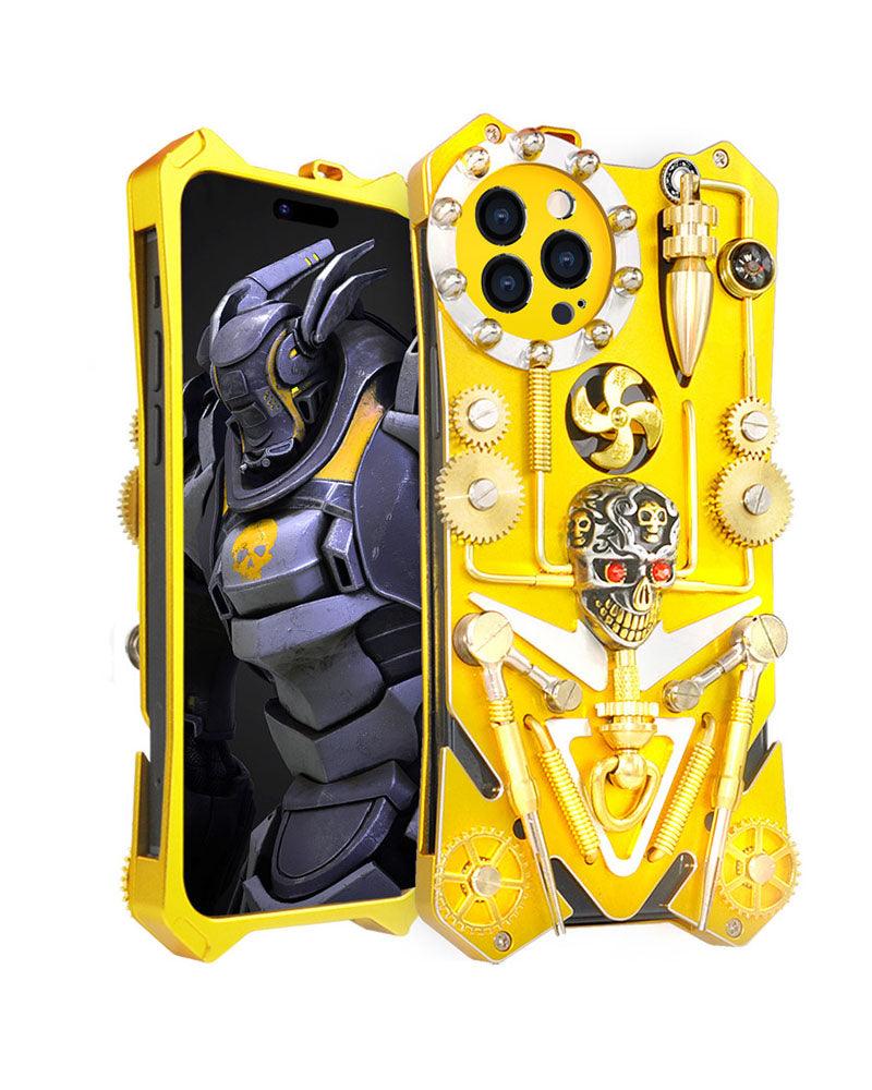 Steampunk Thor Skull Phone Case - Image 2