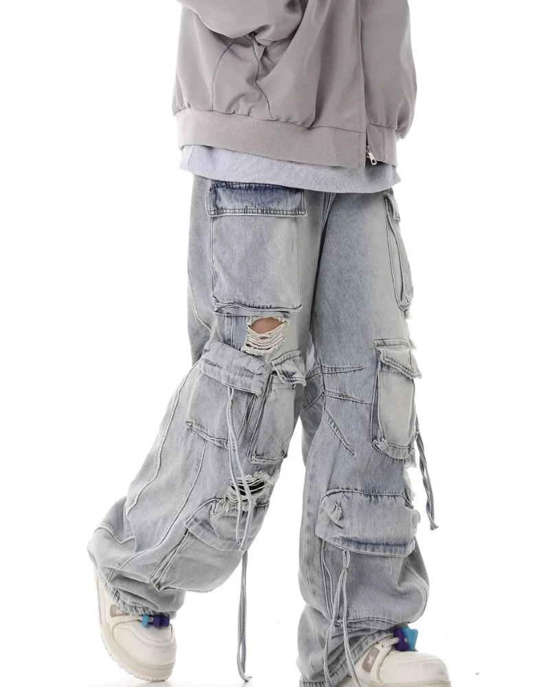 Street Baggy Multi-Pocket Y2K Jeans - Image 10