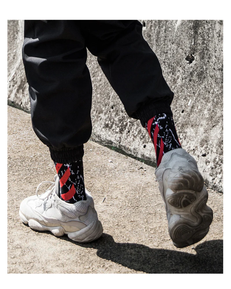 Street Basketball High Top Men's Socks - Image 2