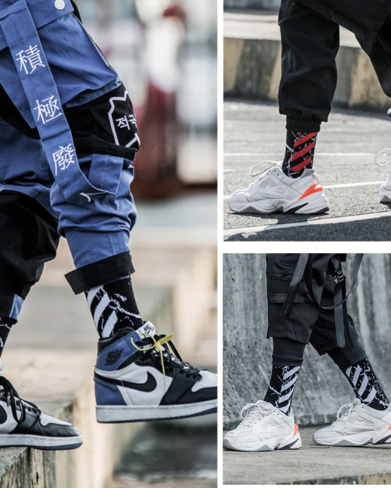Street Basketball High Top Men's Socks - Image 6