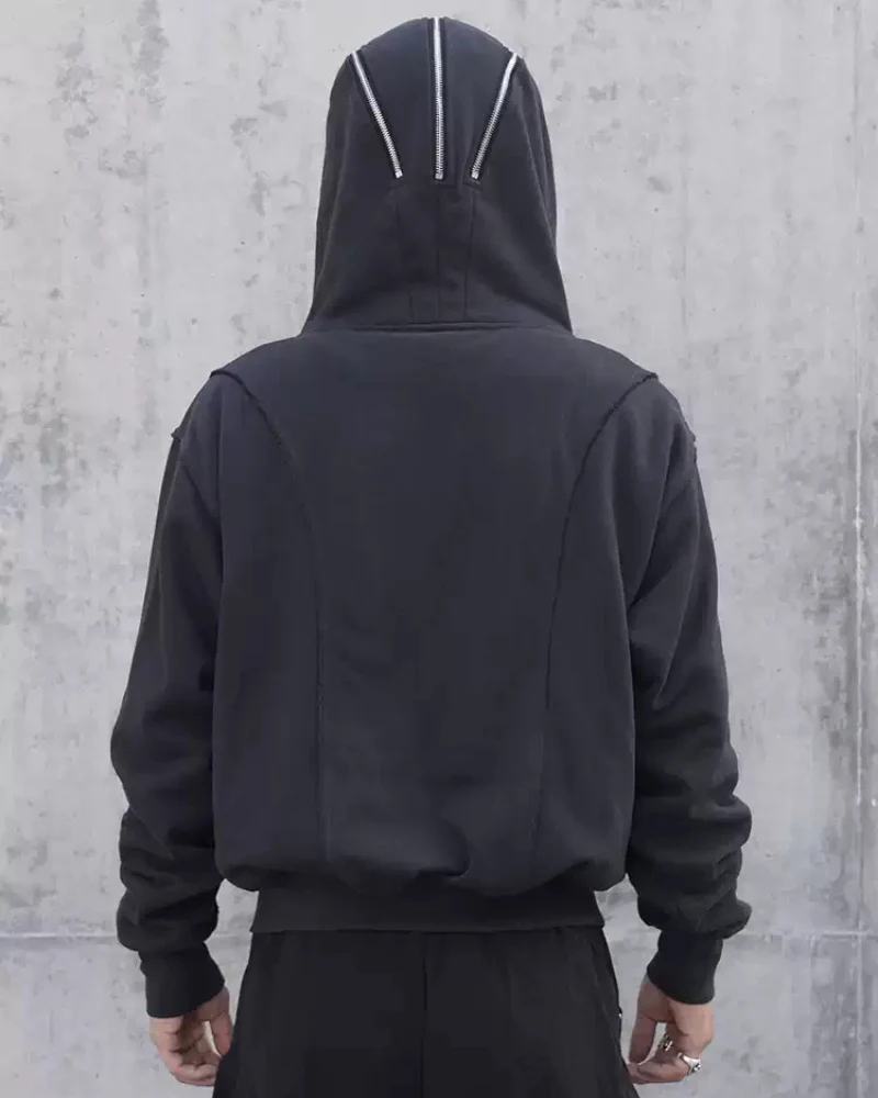 Street Full Zip Mask Y2K Hoodie Jacket - Image 6