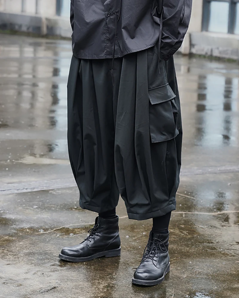 Street Japanese Black Ninja Cargo Pants - Image 6