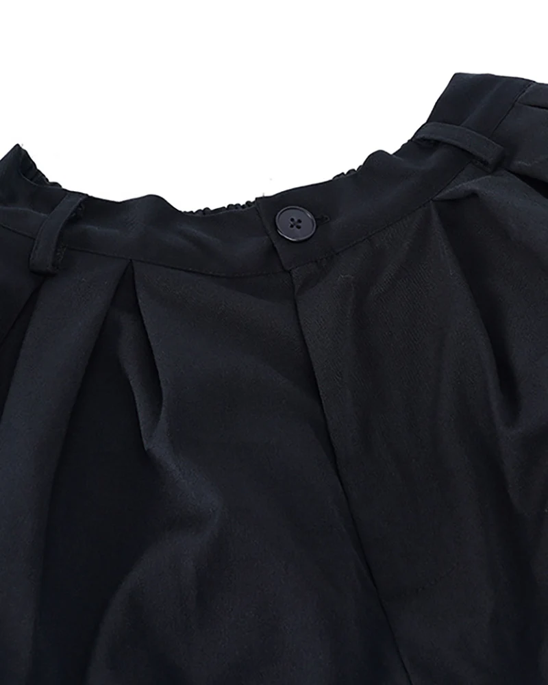 Street Japanese Black Ninja Cargo Pants - Image 9