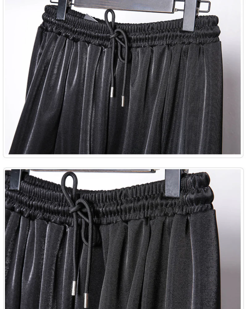 Street Japanese Draped Tapered Cropped Pants - Image 9