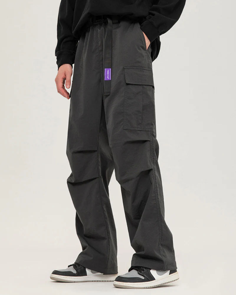 Street Outdoor Unisex Multi-Pocket Straight Cargo Pants - Image 10
