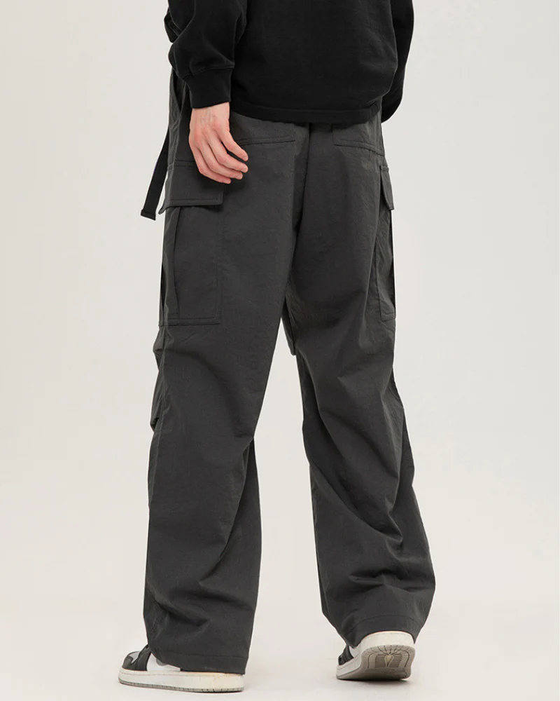 Street Outdoor Unisex Multi-Pocket Straight Cargo Pants - Image 11