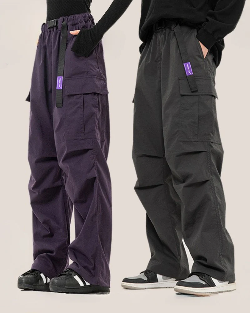 Street Outdoor Unisex Multi-Pocket Straight Cargo Pants - Image 19