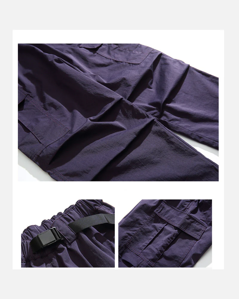 Street Outdoor Unisex Multi-Pocket Straight Cargo Pants - Image 21