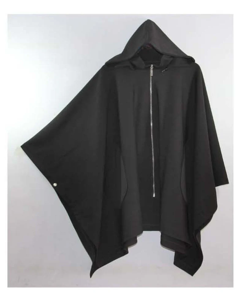 Street Oversized Hooded Batwing Cape Coat - Image 7
