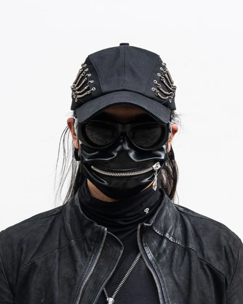 Street Punk Hollow Chain Baseball Cap - Image 3