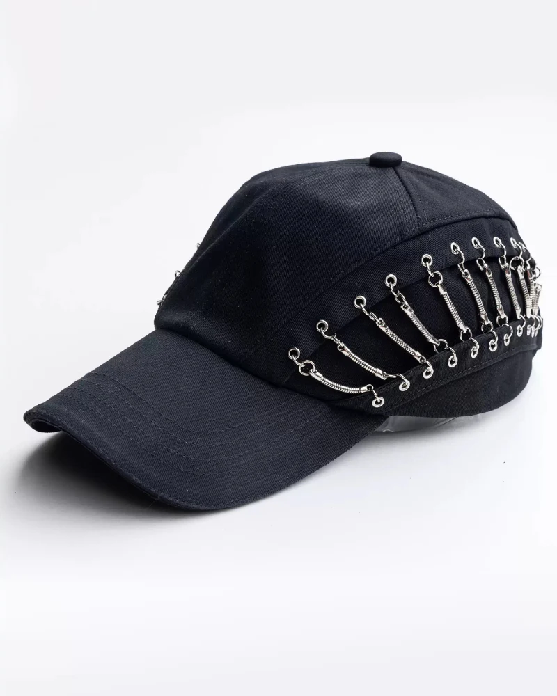 Street Punk Hollow Chain Baseball Cap - Image 6