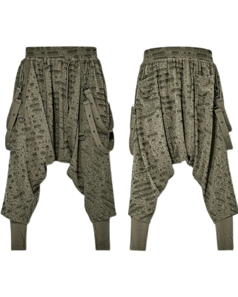 Street Punk Ripped Hakama Pants - Image 2