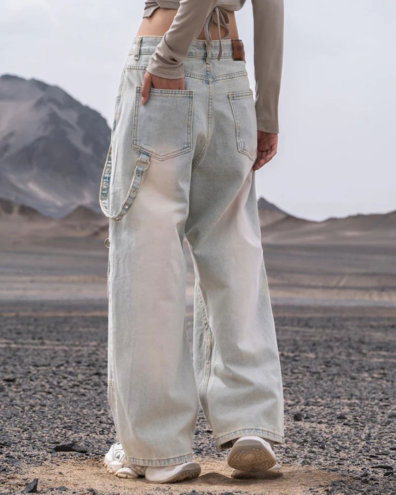 Street Ribbon Straight Y2K Jeans - Image 13