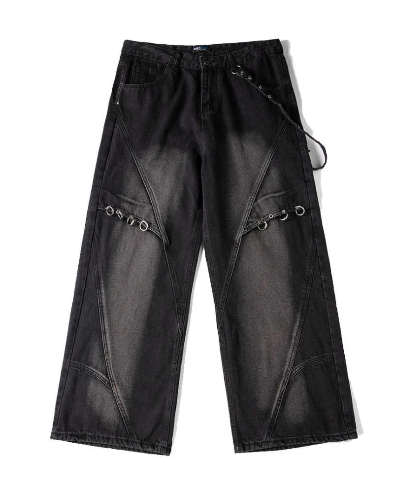 Street Ribbon Straight Y2K Jeans - Image 14