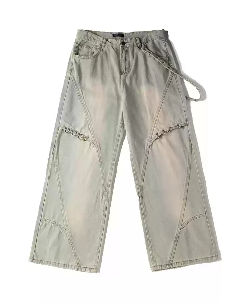 Street Ribbon Straight Y2K Jeans - Image 8