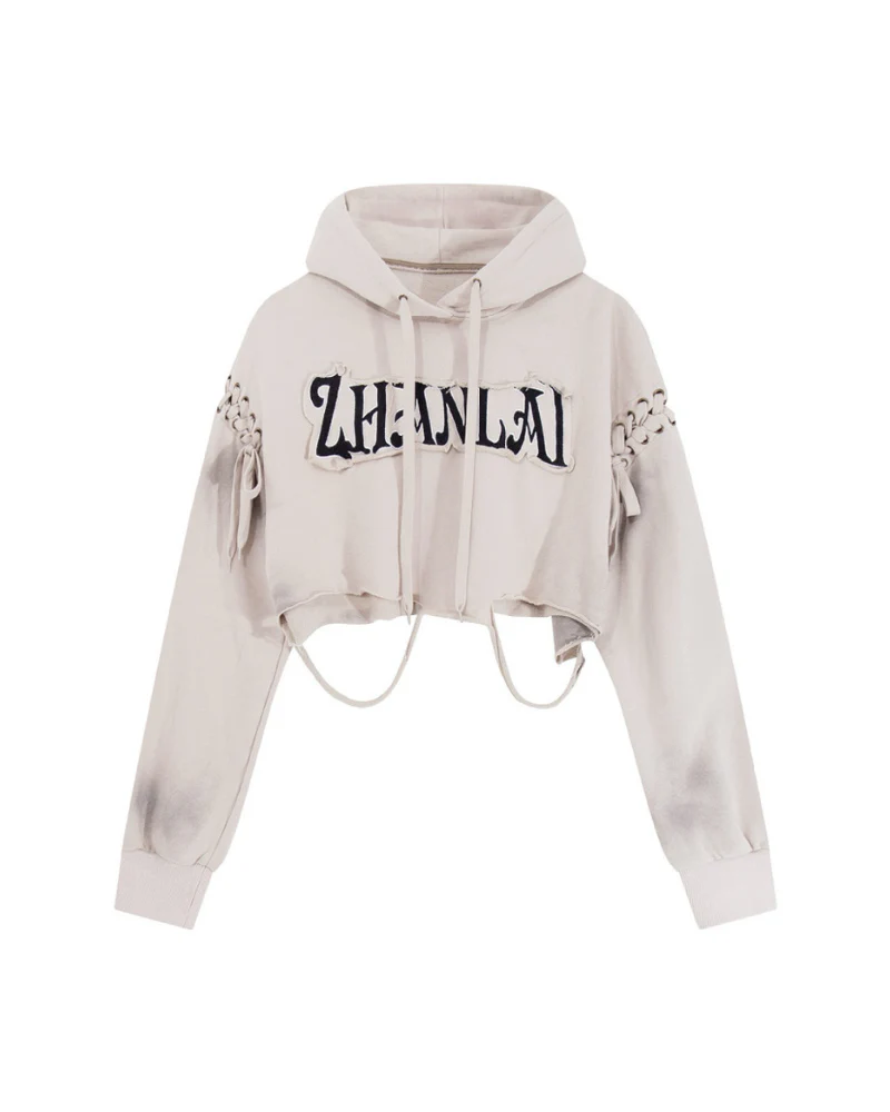Street Subculture Cat Ear Women’s Cropped Hoodie - Image 12